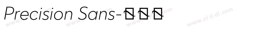 Precision Sans字体转换